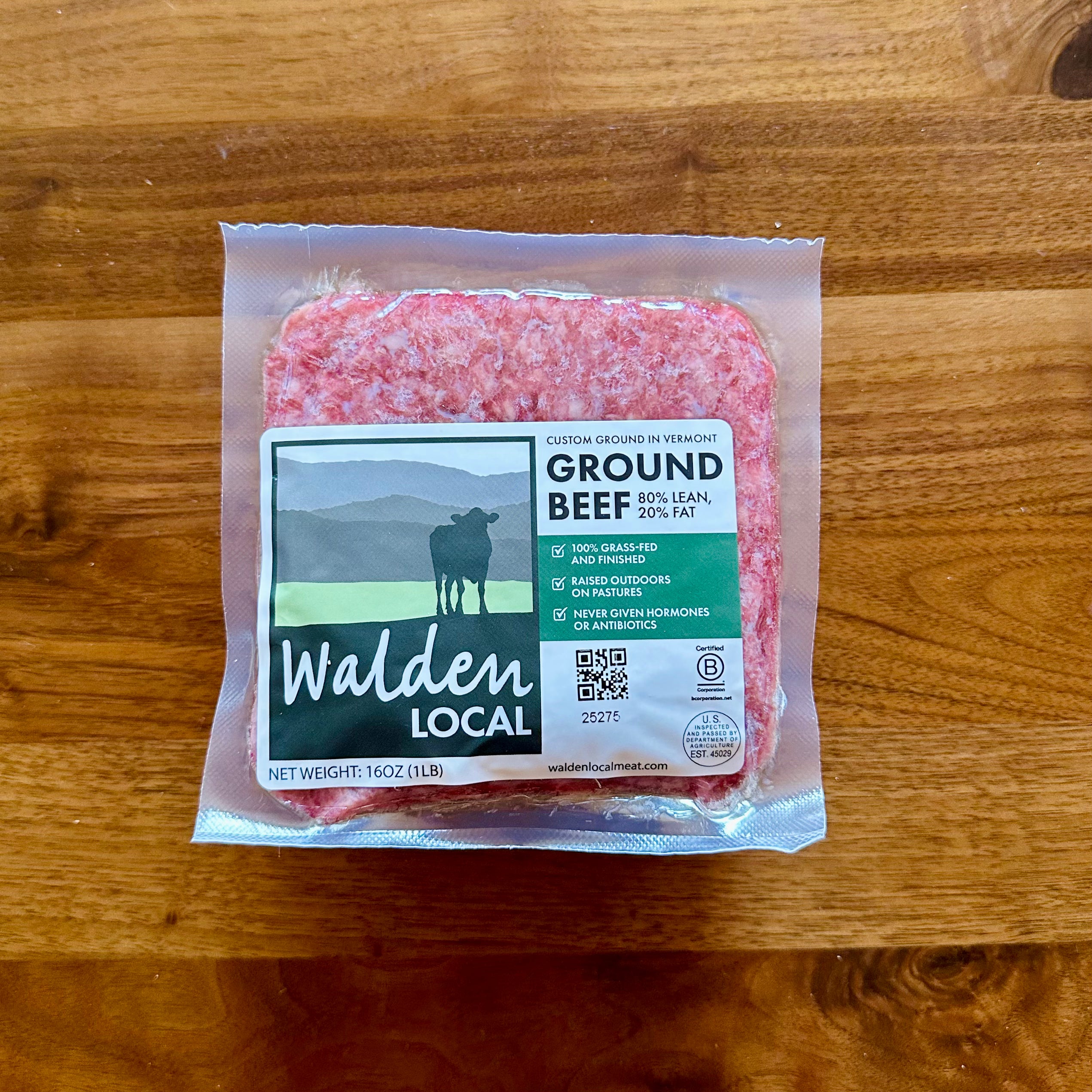 100% grass-fed ground beef